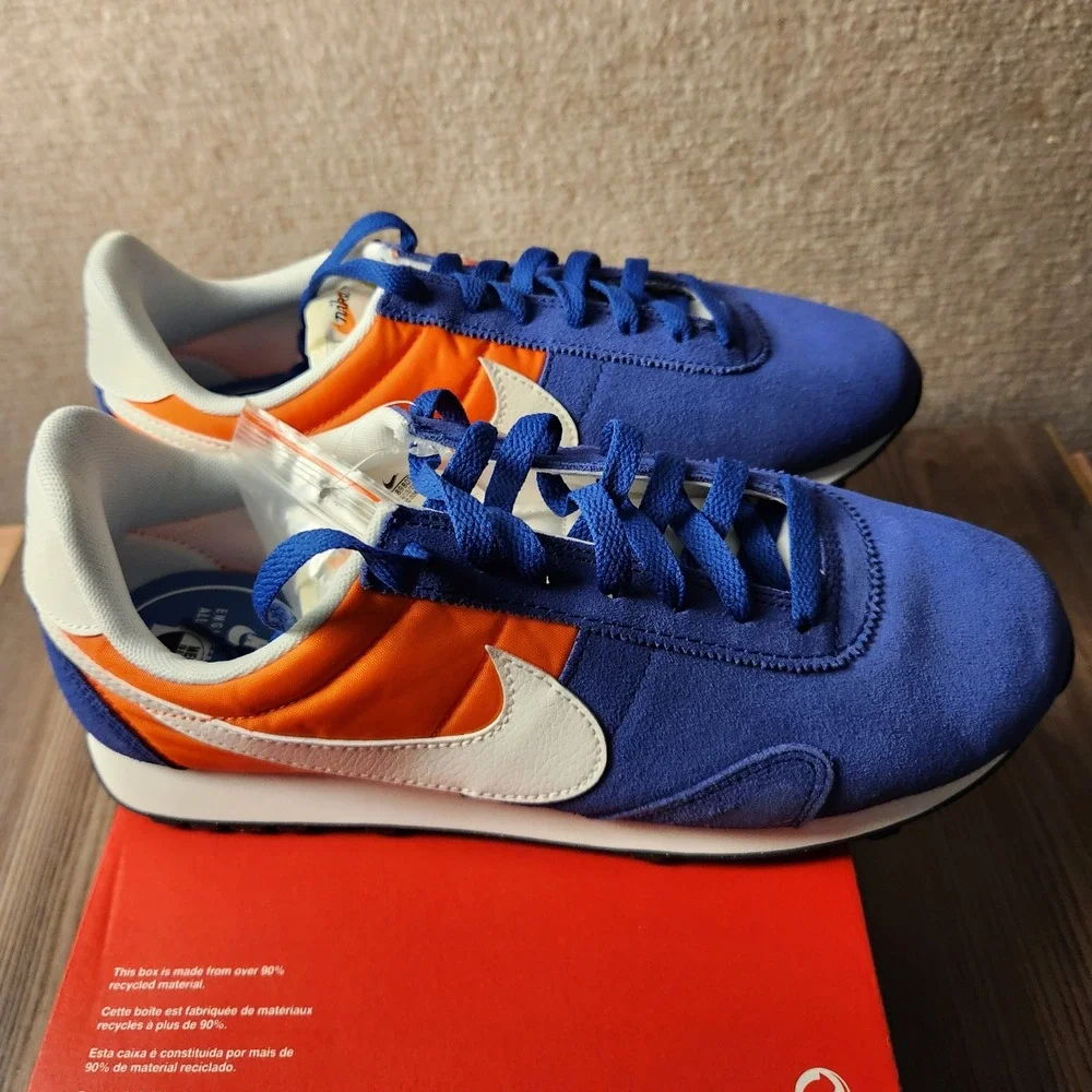 Nike Pre Montreal 17 Sneakers Mens 9.5 Blue Orange NEW Retro Running 898031-400